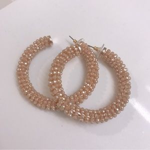 BAUBLEBAR Danasia Faceted Beaded Hoop Earrings